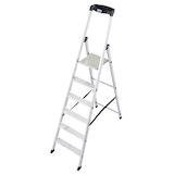 Artikelbild 1 für KRAUSE Stehleiter einseitig MONTO Solido silber 6 Stufen, H: 210,0 cm, Artikelnummer 568788