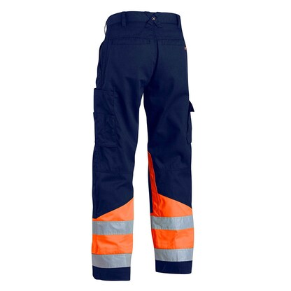 Artikelbild 2 für BLAKLÄDER® unisex Warnschutzhose 1564 marine, orange Größe 25, Artikelnummer 778377