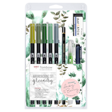 Artikelbild 1 für Tombow ABT Greenery Brush-Pen-Set farbsortiert, 1 Set, Artikelnummer 125213