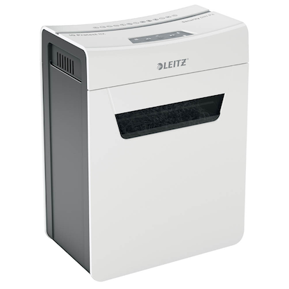 Artikelbild 2 für LEITZ IQ 8X Protect Premium Aktenvernichter mit Partikelschnitt P-4, 4 x 40 mm, bis 8 Blatt, weiß, Artikelnummer 436471