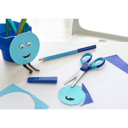 Artikelbild 5 für FABER-CASTELL Kinderschere Grip blau 13,5 cm, Artikelnummer 602497