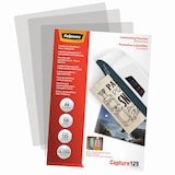 Artikelbild 1 für Fellowes Capture125 Laminierfolien glänzend für A4 125 micron selbstklebender Rücken, 100 St., Artikelnummer 211177