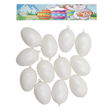 Artikelbild 1 für Plastik-Figur weiß Eier Ø 6,0 cm, 12 St., Artikelnummer 252839
