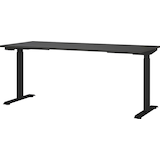 Artikelbild 1 für GERMANIA Mailand höhenverstellbarer Schreibtisch grafit rechteckig, T-Fuß-Gestell schwarz 180,0 x 80,0 cm, Artikelnummer 136307