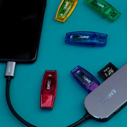 Artikelbild 6 für EMTEC USB-Hub T650C Type-C 3-fach schwarz, Artikelnummer 530616