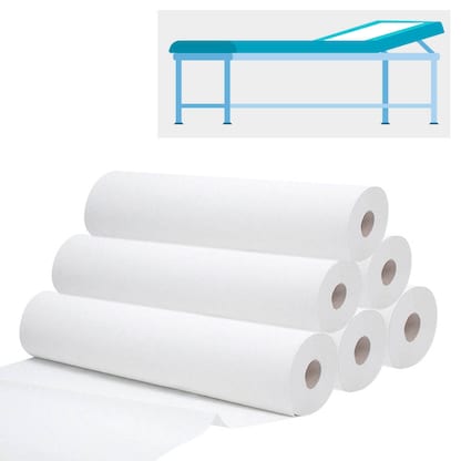 Artikelbild für Meditrade® Ärztekrepp ROLLICEL® 1-lagig weiß 59,0 cm x 100,0 m, 6 Rollen, Artikelnummer 566101