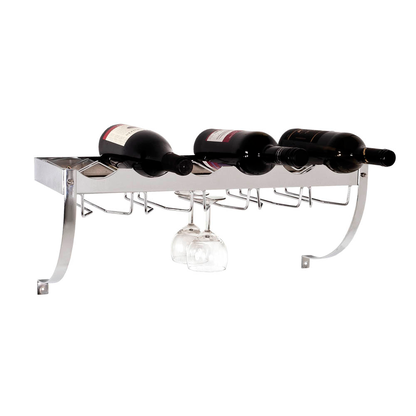 Artikelbild für HAKU Möbel Weinregal chrom 58,0 x 18,0 x 22,0 cm, 1 St., Artikelnummer 558897