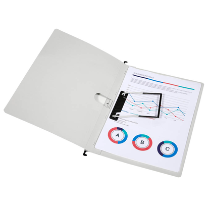 Artikelbild 4 für dots Hängehefter Karton lichtgrau DIN A4 1x kaufmännische BZ-Heftung, 5 St., Artikelnummer 538587