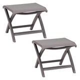 Artikelbild 1 für BEST Gartenhocker Larino antikgrau, Metall, 2 St., Artikelnummer 656849