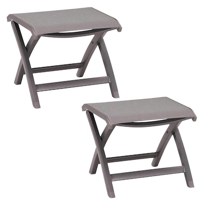 Artikelbild für BEST Gartenhocker Larino antikgrau, Metall, 2 St., Artikelnummer 656849