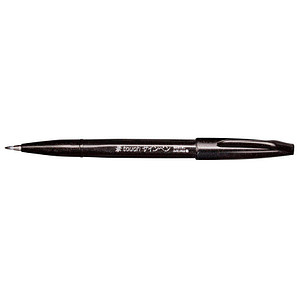 Pentel SES15C-A Brush-Pen schwarz, 1 St.