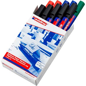 edding Brilliant-Paper-Marker 30 Permanentmarker farbsortiert 1,5 - 3,0 mm, 10 St.