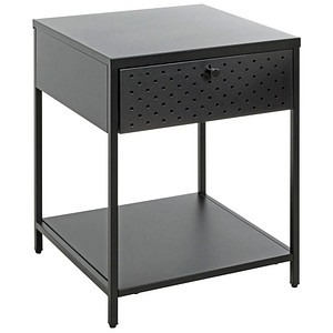 HAKU Möbel Konsole Nachttisch Metall schwarz 40,0 x 40,0 x 53,0 cm