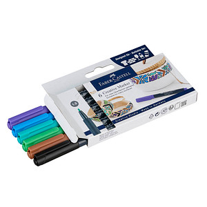 FABER-CASTELL Fairy forest Lackmarker farbsortiert 1,5 mm, 6 St.