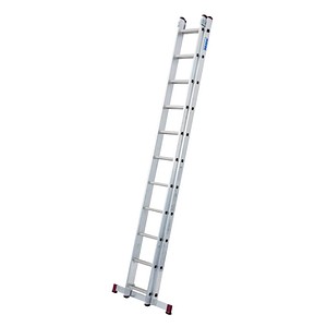 KRAUSE Schiebeleiter CORDA silber 2x 11 Sprossen, H: 310,0 cm