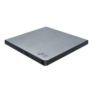HL Data Storage Slim Portable externer DVD-Brenner silber