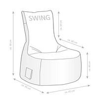 SITTING POINT Swing Modo Tap büroplus Sitzsack XL ++ weiß