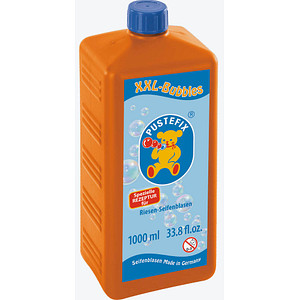 PUSTEFIX® Seifenblasenflüssigkeit Nachfüllflasche XXL-Bubbles 1000 ml