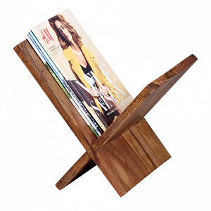 WOHNLING Zeitungsständer WL1.590 sheesham Holz, DIN A4