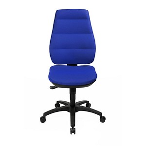 büroplus Bürostuhl Unni SY, Stoff blau, Gestell schwarz