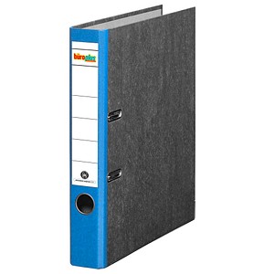 büroplus Ordner blau marmoriert Karton 5,0 cm DIN A4, 1 St.