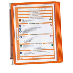DURABLE Wand-Sichttafelsystem VARIO® WALL 555109 DIN A4 orange mit 5 St. Sichttafeln