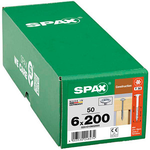 SPAX® Holzbauschrauben T30 Tellerkopf WIROX 6 mm x 200 mm, 50 St.