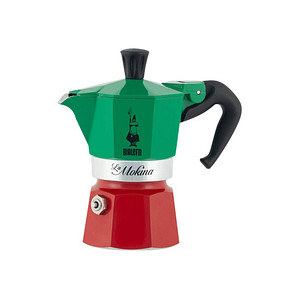 BIALETTI La Mokina Italia Tricolore Espressokocher grün, 1 Tasse