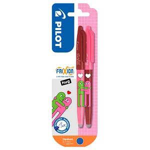 PILOT FriXion Ball Friends Edition Tintenroller Heart Huggers 0,4 mm, Schreibfarbe: blau, 2 St.