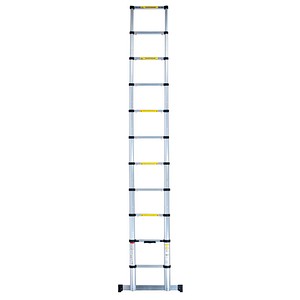 pavo Teleskopleiter silber 10 Sprossen, H: 320,0 cm