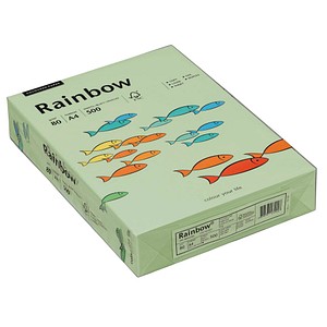 Rainbow Kopierpapier COLOURED PAPER hellgrün DIN A4 80 g/qm 500 Blatt Rainbow Kopierpapier COLOURED PAPER hellgrün DIN A4 80 g/qm 500 Blatt