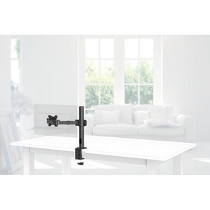 hama Monitor-Halterung FULLMOTION 00118493 schwarz für 1 Monitor, Tischklemme