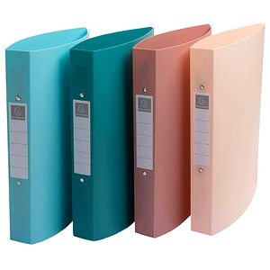 Exacompta Skandi Ringbücher 2-Ringe farbsortiert 4,0 cm DIN A4, 12 St.