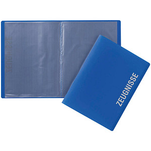 PAGNA Zeugnismappe DIN A4, 10 Hüllen blau, 1 St.