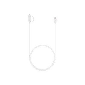 SAMSUNG USB 2.0 A/USB C, Micro USB 2.0 B Kabel 1,5 m weiß, 1 St.