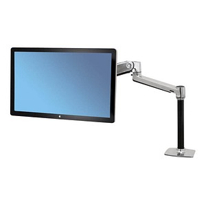 ergotron Monitor-Halterung LX Sitz-Steh-Tischmontage-LCD-Arm 45-360-026 silber für 1 Monitor, Tischbohrung
