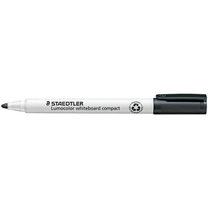 STAEDTLER compact Whiteboard-Marker schwarz 1,0 - 2,0 mm, 10 St.