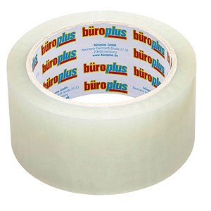 büroplus Packband transparent 50,0 mm x 66,0 m 1 Rolle