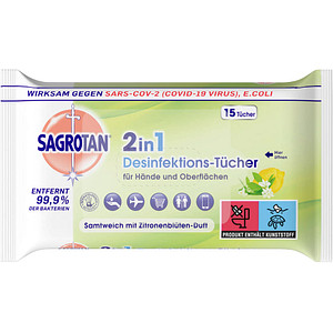 SAGROTAN® Desinfektionstücher 2in1, 1 St.