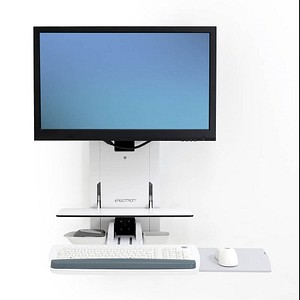 ergotron Monitor-Maus-Tastatur-Halterung StyleView Vertical Lift Behandlungszimmer 61-080-062 weiß für 1 Monitor, 1 Tast