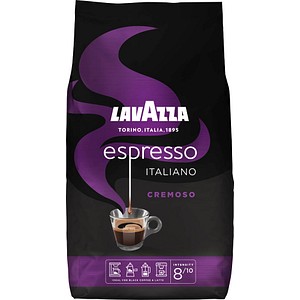LAVAZZA Espresso Cremoso Espressobohnen Arabica- und Robustabohnen kräftig 1,0 kg