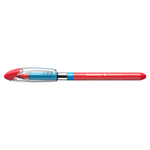 Schneider Kugelschreiber Slider Basic XB rot/transparent, Schreibfarbe: rot, 10 St.