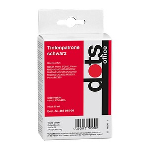 dots schwarz Tintenpatrone ersetzt Canon PG-545XL dots schwarz Tintenpatrone ersetzt Canon PG-545XL