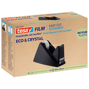 tesa ECO & CRYSTAL Klebefilm transparent 19,0 mm x 10,0 m 1 Set