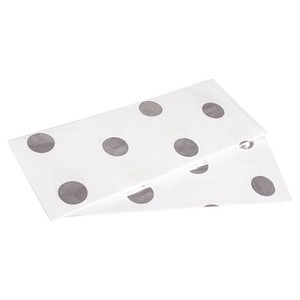 Rayher Seidenpapier Modern Punkte weiß/silber, 50,0 x 75,0 cm