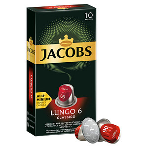 JACOBS LUNGO CLASSICO Kaffeekapseln Arabica- und Robustabohnen mild 10 Portionen