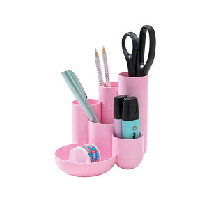 HAN Schreibtisch-Organizer CAMPUS pastellrosa Polystyrol 6 Fächer 13,1 x 15,4 x 13,7 cm