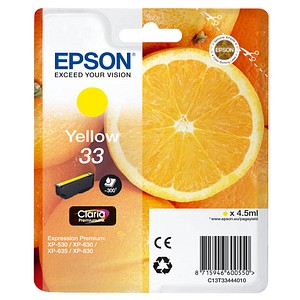 EPSON 33 / T3344 gelb Tintenpatrone EPSON 33 / T3344 gelb Tintenpatrone
