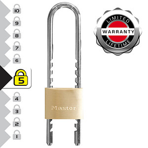 Master Lock® Vorhängeschloss 1950EURDCC gold verstellbar: 6,0 bis 15,0 cm