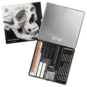 Brevillier's CRETACOLOR Skull-Edition Zeichenkohle farbsortiert 1 Set